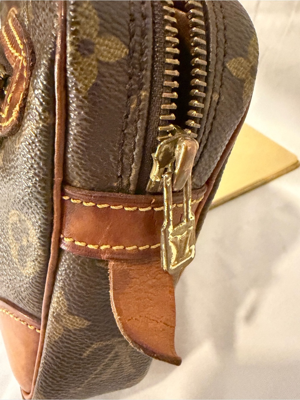 Louis Vuitton Monogram Canvas Toiletry Pouch in Brown and Tan - Picture 2 of 10